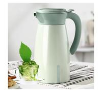 MEHWSAR Carafe à café Isotherme de 1,4 l avec poignée, en Acier Inoxydable, Isotherme, for Conserver la Chaleur, Distributeur de Boissons Chaudes à Double paroi.(Groen)