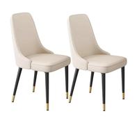 MEHWSAR Chaises de Salle à Manger Modernes du Milieu du siècle, chaises d'appoint Classiques sans accoudoirs, chaises de Maquillage ergonomiques, chaises d'appoint Confortables avec Coussins(2pcs)