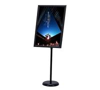 MEHWSAR Support de Panneau A2, Support de Menu Robuste, Support de Panneau sur Pied, Support d'affichage réglable, Support publicitaire for informations et menus(Nero)