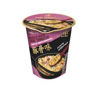 MEI ASIA - Nouilles Instantanées Saveur Porc Tonkotsu, Bouillon Riche Et Onctueux, 65g - Lot De 4