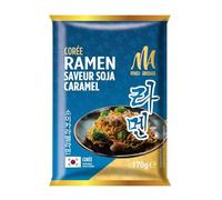 MEI ASIA - Nouilles Ramen Saveur Soja Caramel - Sauce Onctueuse Sucrée-Salée - le sachet de 170g - Le Lot De 4