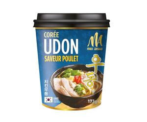 MEI ASIA - Nouilles Udon au Poulet, Saveur Authentique et Texture Fondante (Pot 173g) - lot de 3 - Vendu par Lot