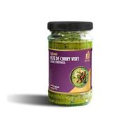 MEI ASIA - Pâte de Curry Vert au Piment, Galanga et Citronnelle - Arômes Piquants et Acidulés - le pot de 110g - Le Lot De 4