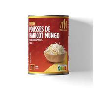 MEI ASIA - Pousses de Haricot Mungo en Conserve - Produit en Thaïlande - la boite de 230g - Le Lot De 4