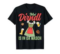 Mei Dirndl est dans Da Wäsch, Bretzel Party, Funny Design T-Shirt