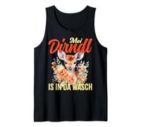 Mei Dirndl is in Da Wäsch Bretzel Funny Design Débardeur