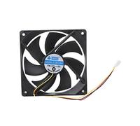MEIBAOGE 120x120x25mm DC 12V 0.15A 3 Broches 7 pales boîtier d'ordinateur Ventilateur de Refroidissement Refroidisseur 12025, Ventilateur de Refroidissement-Noir