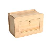 MEIBAOGE Cage de nid d'oiseau, abri en acrylique et bois pour perroquets, petite fenêtre, cachette pour décoration de cage à oiseaux de petite taille