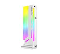 MEIBAOGE Coolmoon CM-GH2 Support Vertical GPU Support coloré 5V A-RGB Support de Carte vidéo pour Ordinateur Support GPU, Support GPU-Blanc