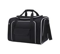 MEIBAOGE Grand sac de transport pour animaux de compagnie avec côté extensible et respirant - Valises de voyage réglables - Sac à bandoulière pour chiens