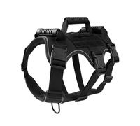 MEIBAOGE Harnais tactique pour chien en nylon durable pour l'entraînement et les activités de plein air