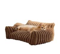 MEIBAOGE Lit pour animal de compagnie avec coussin luxueux doux et beau lit pour chien