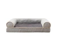 MEIBAOGE Lit pour animal domestique avec coussin amovible et poignée douce - Panier pour chien - Coussin amovible