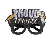 MEIBAOGE Lunettes de remise de diplôme - Paillettes - Accessoires photo de classe 2024 - Cadre de lunettes fantaisie en plastique pour félicitations