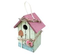MEIBAOGE Nid d'oiseau en bois pour colibris en plein air balcon habitat d'oiseau maison pour oiseaux ruraux pour arrière-cour