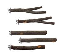 MEIBAOGE Perchoir pour oiseaux - Branche naturelle - Support molaire pour perroquets, conures, perruches, griffoirs pour petits perroquets