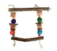 MEIBAOGE Perchoir pour oiseaux - Support molaire naturel pour perroquets - Fournitures de conure - Grattoirs pour petits et grands perroquets
