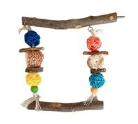 MEIBAOGE Perchoir pour oiseaux - Support molaire naturel pour perroquets - Fournitures de conure - Grattoirs pour petits et grands perroquets