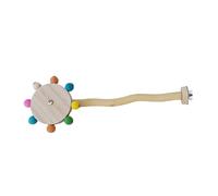 MEIBAOGE Perchoir pour oiseaux - Support molaire naturel pour perroquets - Fournitures de conure - Grattoirs pour petits perroquets