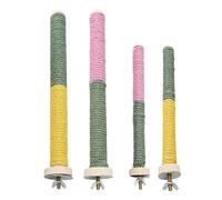 MEIBAOGE Perchoir pour oiseaux - Support molaire naturel pour perroquets - Fournitures de conure - Grattoirs pour petits et grands perroquets