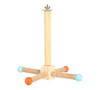 MEIBAOGE Perchoir pour oiseaux - Support molaire naturel pour perroquets - Fournitures de conure - Grattoirs pour petits et grands perroquets