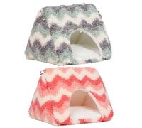 MEIBAOGE Perchoir pour oiseaux - Tente de lit pour perroquets, conures, perruches, couverture en fourrure pour petits et grands perroquets