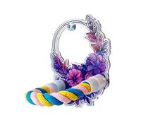 MEIBAOGE Perchoir pour perroquets - Jouet à mâcher pour cage à oiseaux - Perchoir pour petits oiseaux - Décoration de cage à oiseaux
