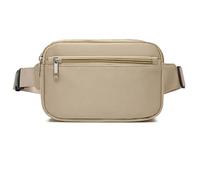 MEIBAOGE Sac à bandoulière unisexe décontracté vintage en toile pour homme et femme, abricot, longueur 24 cm