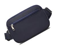 MEIBAOGE Sac à bandoulière unisexe décontracté vintage en toile pour homme et femme, bleu marine, Length 24cm
