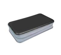 MEIBAOGE Sac de rangement de grande capacité résistant aux rayures pour 80 CD Disques Design lisse Fermeture Éclair