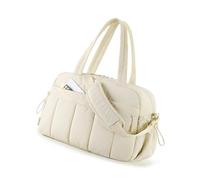 MEIBAOGE Sac de sport résistant à l'eau pour femme avec poche humide pour voyage et salle de sport Spacieux Sac à main à bandoulière, beige, Length 32cm