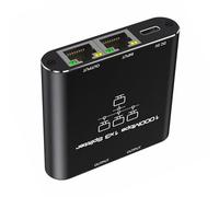 MEIBAOGE Solution réseau efficace répartiteur 3 voies prend en charge une vitesse de 1000 Mbps pour les joueurs et les télétravailleurs