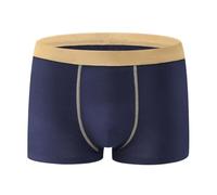 MEIbax Boxer Homme Coton Caleçon Homme Élastique Confortable Respirant sous-Vêtements Couleur Unie sans Coutures Shorty Doux et Extensible Boxers Original Calecon de Sport