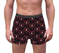 MEIbax Calecon Personnalise Homme Photo avec Le Visage Nouveauté Modèle Calecon Boxer Personnalise Homme,Cadeau Anniversaire Personnalisé,Slip Boxer Personnalisé (I-Dark Gray, L)