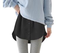 MEIbax Chemise Extender Femme Extensions de Chemise Réglable Mini Jupe Femmes Extensibles Rallonges de Chemise Tendance Elastique Mini Jupon Demi-Longueur Polyvalente Extenseurs Jupe