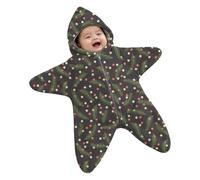MEIbax Combinaison Bébé Étoile de Mer Capuche Zipper Chaud Toute Saison