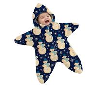 MEIbax Combinaison Bébé Étoile de Mer Capuche Zipper Chaud Toute Saison