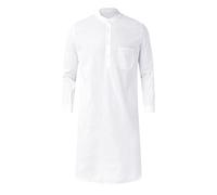 MEIbax Homme Vêtements De Prière Qamis Manche Longue Robe Longue Homme Homme Homme (White, S)