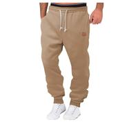 MEIbax Pantalon Cargo Polaire Homme Hiver - Multipoches Chaud Doublure Grande Taille - Survêtement Décontracté Thermique de Jogging Elastique