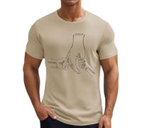 MEIbax T-Shirt Personnalisé avec Votre Nom pour Homme Papa Mari Tee Shirt Personnalisable Cadeau Fête des Pères Anniversaire Chemise à Manches Courtes Personnalisation Rapide (02-Khaki, XXXL)