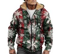 MEIbax Veste hiver Homme Polaire Chaud Épais Matelassée À Capuche Col Mao Poches Zippées Slim Fit pour Hiver Randonnée Sport Décontracté Sorties (Watermelon Red, XXL)