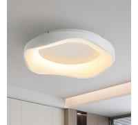 meibeileil Luminaire Plafonnier Moderne,Minimaliste Plafonnier Led Salon,52CM 3000K-6500K Protection Des Yeux, éClairage De Plafond Pour La Salle De Buanderie De Chambre à Coucher Couloir,Dimmable
