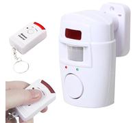 Meichoon Détecteur de mouvement infrarouge avec 2 télécommandes, système de sécurité sans fil pour intérieur ou extérieur, alerte anti-cambrioleur portable pour maison, garage, van, magasin