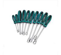 Meichoon DF07 Lot de 10 tournevis à douille en métal à pointe non magnétique 3-9 mm