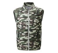 Meichoon Gilet de refroidissement portable pour climatiseur - Vitesse du vent réglable - Idéal pour le travail et les activités de plein air, camouflage, 3XL-4XL