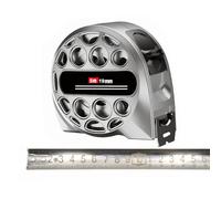 Meichoon Mètre ruban en acier inoxydable de 5 m avec cadre ouvert, échelle métrique gravée au laser, ruban résistant à l'usure et clip de ceinture