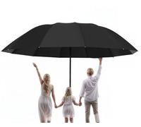 Meichoon Parapluie de grande taille pour 3 à 4 personnes 12 baleines améliorées Imperméable Coupe-vent Léger Durable Protection UV pour les jours
