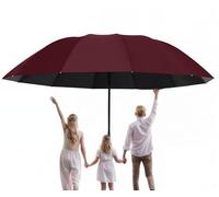 Meichoon Parapluie de grande taille pour 3 à 4 personnes 12 baleines améliorées Imperméable Coupe-vent Léger Durable Protection UV pour les jours