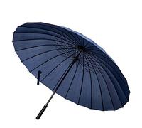 Meichoon Parapluie pour la pluie - Grande taille - 24 baleines - Manche long - Droit - Anti-UV - Coupe-vent, bleu, 45 inches diameter, 33 inches length, Moderne
