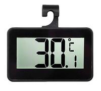 Meichoon Thermomètre Réfrigérateur écran Numérique Précision Pour Réfrigérateur Congélateur Avec Support Magnétique Réglable,Thermomètre électronique Haute Précision,Alarme de gel,UD05 Noir